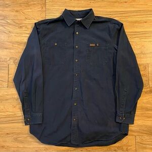 Vintage y2k Carhartt heavyweight cotton button up shirt